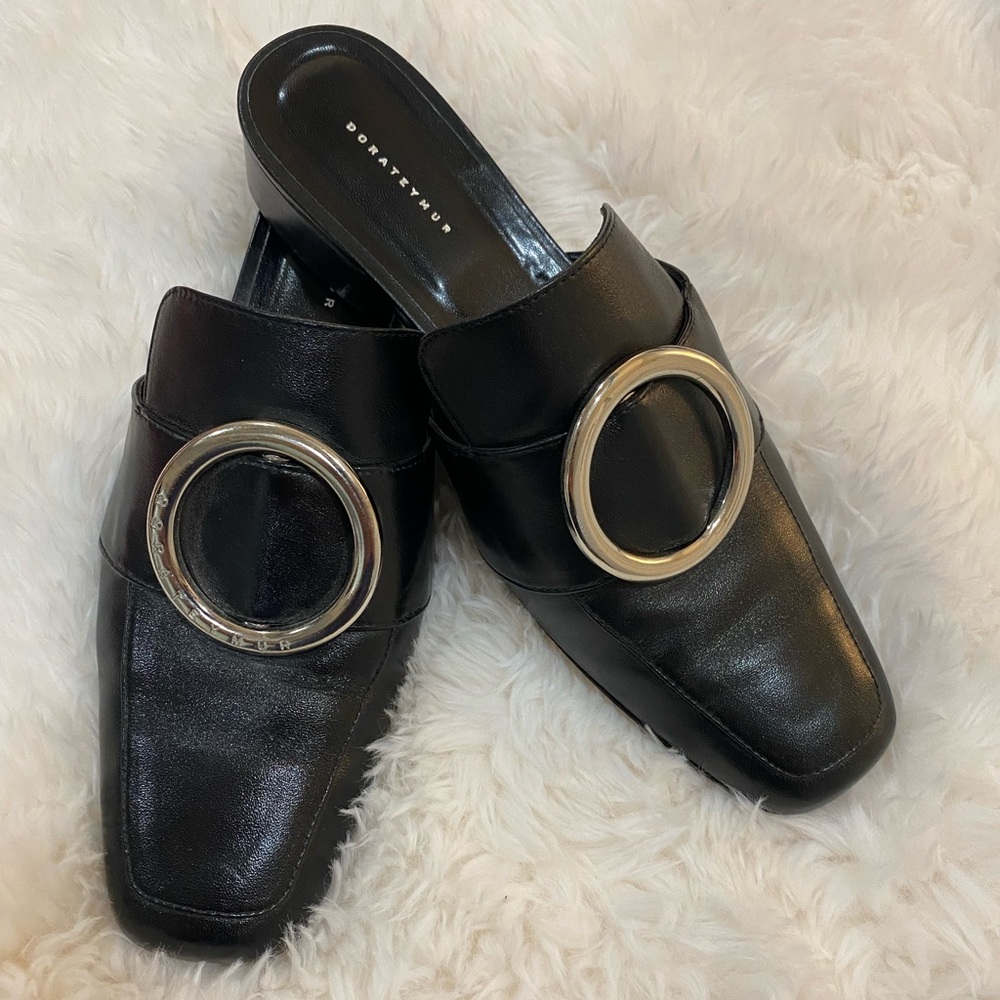 Dorateymur Classic Black Mules